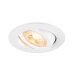 SLV New Tria 68 Spot Aluminium Blanc Rond | Diamètre 68mm - Convient pour 1x GU10 