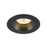SLV New Tria 68 Spot Aluminium Noir Rond 8.3W 460lm 38D - 927 Blanc Très Chaud | Diamètre 68mm -  Meilleur Rendu Des Couleurs - Dimmable 