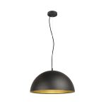 SLV Forchini M 50 Suspension Luminaire Acier Noir | Convient pour 1x E27 