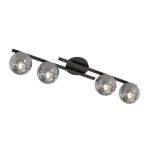 Emibig Plafonnier Kairo Acier Noir | Convient pour 4x E14 - Max 10W