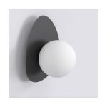 Emibig Applique Murale Ovo Acier Noir | Convient pour 1x G9 - Max 8W