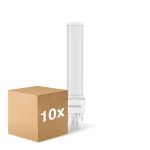 Lot 10x Noxion Lucent PL-S LED 4.3W - 830 Blanc Chaud | 2-Pins - Équivalent 9W