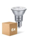 Lot 6x Philips Master Value LED ampoule Réflecteur E27 PAR20 6W 500lm 25D - 927 Blanc Très Chaud | Meilleur rendu des couleurs - Dimmable - Équivalent 50W