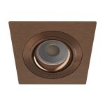 Noxion Encastré Spot Boxi MR16 Inclinable Texture & Brillant Dorée | Diamètre 80mm - IP20 - Incl. GU10 Culot