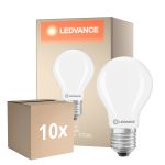 Lot 10x Ledvance Classic LED E27 Poire Dépolie 5.9W 806lm - 827 Blanc Très Chaud | Équivalent 60W
