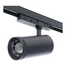 Noxion 3 Phases  Spot Sur Rail Delta Aluminium Noir 30W 2250lm 15-55D - 927-930-940 CCT | Zoomable