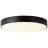 Brilliant Slimline Plafonnier Métal Plastique Blanc Noir 58W 6800lm - 830-865 CCT | 490mm - Télécommande Dimmable