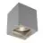 SLV Big Theo Plafond Spot Aluminium Gris | Extérieur - IP44 - Convient pour 1x GU10 Max. 75W - Dimmable