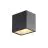 SLV Sitra Cube Applique Murale Aluminium Gris 11W 1270lm - 840 Blanc Froid | Extérieur - IP65