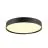 SLV Decona Mur et Plafonnier Aluminium Noir Rond 23W 2260lm - 930 Blanc Chaud | IP44 - Meilleur Rendu Des Couleurs - Dimmable 
