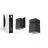 D'Lite Plafonnier Kubo Noir Inclinable et Rotatif | IP20 - Convient pour 1x GU10