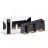 D'Lite Plafonnier Kubo Noir Inclinable et Rotatif | IP20 - Convient pour 3x GU10