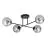 Emibig Plafonnier Roma Acier Noir | Convient pour 4x E14 - Max 10W