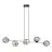 Emibig Suspension Luminaire Gravity Acier Noir | Convient pour 6x E14 - Max 10W