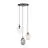 Emibig Suspension Luminaire Astral Acier Noir | Convient pour 3x E14 - Max 10W