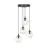 Emibig Suspension Luminaire Cosmo Acier Noir | Convient pour 4x E14 - Max 10W