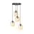 Emibig Suspension Luminaire Istar Acier Noir | Convient pour 4x E27 - Max 10W