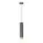 Emibig Suspension Luminaire Kibo Acier Noir | Convient pour 1x GU10 - Max 10W