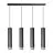 Emibig Suspension Luminaire Kibo Acier Noir | Convient pour 4x GU10 - Max 10W
