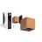 D'Lite Applique Murale Elingen Bronze Up & Down 4.9W 480lm - 830 warm Blanc | IP54