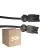 Lot 50x Noxion GST - Compatible Câble d’extension Noir - Mâle + Femelle - 1,5m - 3 pole 1,5mm2
