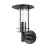 Eglo Applique Murale Lisio 1 Acier Inoxydable Noir | IP44 - Convient pour 1x E27