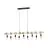 Eglo Suspension Luminaire Townshend Bois Acier Brun Noir | IP20 - Convient pour 9x E27 