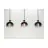 Eglo Suspension Luminaire Oilella Acier Noir Dorée | IP20 - Convient pour 3x E27 