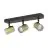 Eglo Plafonnier Consuma 1 Acier Noir | IP44 - Convient pour 3x GU10 