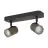 Eglo Plafonnier Consuma 1 Acier Bronze Noir | IP44 - Convient pour 2x GU10 