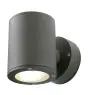 SLV Sitra Applique Murale Aluminium Gris Up & Down | Llumière Extérieureing - IP44 - Convient pour 2x GX53