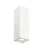 SLV Theo Up/Down Applique Murale Aluminium Blanc | IP44 - Extérieur - Convient pour 2x GU10 Max. 35W - Dimmable