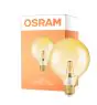Osram Vintage 1906 LED E27 Globe Filament Dorée 125mm 6.5W 650lm - 824 Blanc Très Chaud | Dimmable - Équivalent 50W