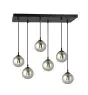 Emibig Suspension Luminaire Cosmo Acier Noir | Convient pour 6x E14 - Max 10W