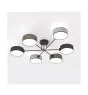 Emibig Plafonnier Maga Acier Noir | Convient pour 6x E14 - Max 10W