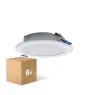 Lot 6x Lot 6x Downlight LED Pan 12W 960lm 830 Blanc Chaud | 121mm - Diamètre 100mm
