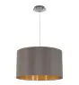 Eglo Suspension Luminaire Maserlo Acier Nickel Satiné | Convient pour E27
