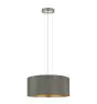 Eglo Suspension Luminaire Maserlo Acier Nickel Satiné | Convient pour 3x E27