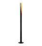 Eglo Lampadaires Salon Barbotto Acier Noir, Dorée 4.5W 345lm - 830 Blanc Chaud | Convient pour GU10