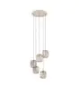 Eglo Suspension Luminaire Romazzina Acier Sablonneux | Convient pour 5x E27