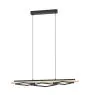 Eglo Suspension Luminaire Boyal Bois Noir, Brun 42W 3500lm - 830 Blanc Chaud | Dimmable