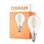 Osram Parathom Classic LED E14 Boule Filament Claire 4W 470lm - 827/840 Blanc Très Chaud / Blanc Froid | Relax et Active - Équivalent 40W