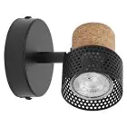 Ledvance LED Decor Spot Cork Acier Noir 3W 230lm - 827 Blanc Très Chaud | Dimmable