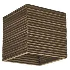 Ledvance Decor Mur et Plafonnier Carré Brun | Convient pour 1x E27