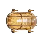 Nordlux Helford Applique Murale Verre Laiton | IP64 - Convient pour E27