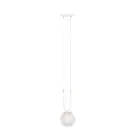 Emibig Suspension Luminaire Glam Acier Blanc | Convient pour 1x E14 - Max 10W