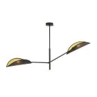Emibig Plafonnier Vene Acier Noir | Convient pour 2x E14 - Max 10W