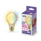 WiZ Smart LED E27 Poire A60 Filament Dorée 7W 640lm | Meilleur Rendu Des Couleurs - Dimmable - Équivalent 50W