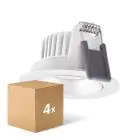 Lot 4x Ledvance Spot LED Adjust Aluminium Blanc 8W 720lm 36D - 940 Blanc Froid | Diamètre 68mm - IP20 - Meilleur rendu des couleurs - Dimmable