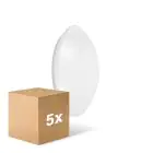 Lot 5x Ledvance Surface Circulaire 250 Blanc 13W 920lm - 830 Blanc Chaud | avec Détecteur de Mouvement - IP44 - Équivalent 2x13W